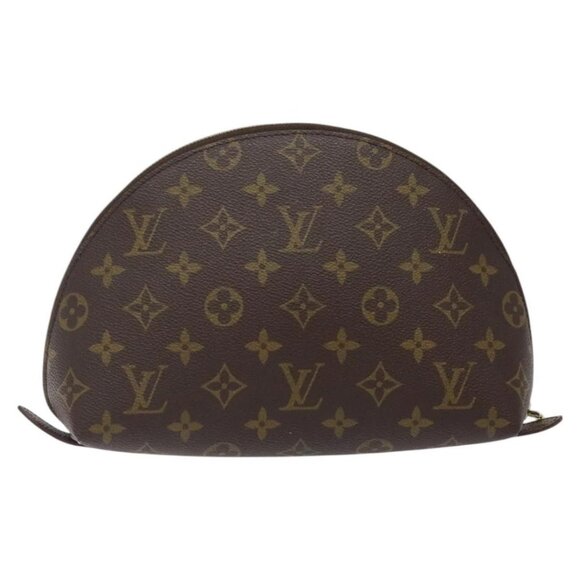 LOUIS VUITTON Monogram Trousse Demi Ronde Cosmetic Pouch - Picture 1 of 16